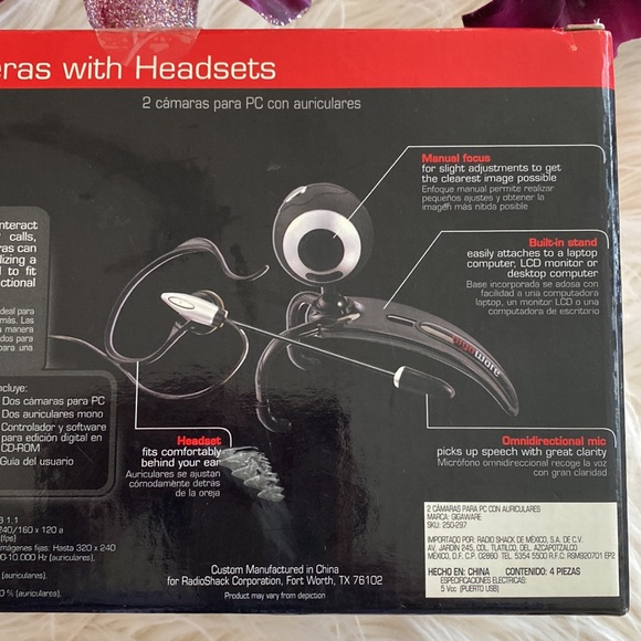 GIGA WARE 2/pack cameras with headsets - Picture 8 of 12
